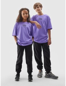 4F Bērnu t-krekls ar uzrakstu - violets