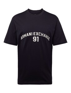 ARMANI EXCHANGE T-Krekls tumši zils / balts