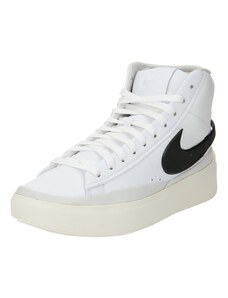 Nike Sportswear Augstie brīvā laika apavi 'BLAZER PHANTOM' melns / balts