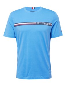 TOMMY HILFIGER T-Krekls tumši zils / debeszils / melns / balts