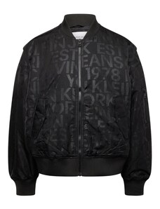 Calvin Klein Jeans Starpsezonu jaka pelēks / melns