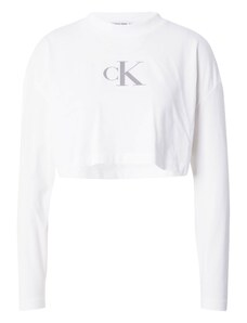 Calvin Klein Jeans T-Krekls bazaltpelēks / balts