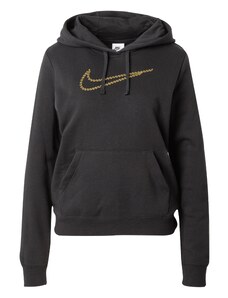 Nike Sportswear Sportisks džemperis 'CLB FLC SHINE' dzeltens / melns