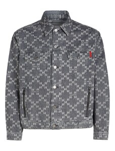 Karl Lagerfeld Starpsezonu jaka pelēks džinsa / sarkans / balts