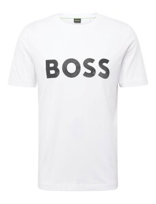 BOSS T-Krekls 'Mirror1' pelēks / melns / balts
