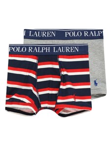 Polo Ralph Lauren Apakšbikses tumši zils / raibi pelēks / sarkans / balts