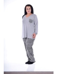 TIMILJA Sieviešu pidžama Kokvilnas ar garām biksēm plāna elpojoša lielie izmēri 91020S 3XL,5XL,6XL