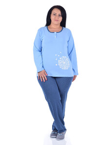 TIMILJA Sieviešu pidžama Kokvilnas lielie izmēri 11506Sn M-6XL