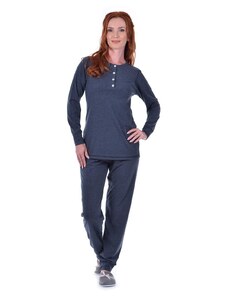TIMILJA Sieviešu pidžama ar garām biksēm Kokvilnas lielie izmēri 11699 M-4XL