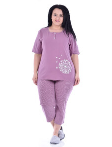 TIMILJA Sieviešu pidžama Kokvilnas ar īsām biksēm lielie izmēri 12506L S-6XL