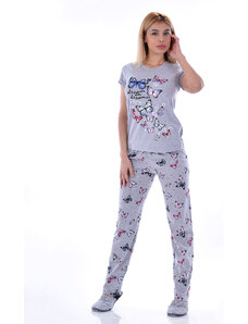 TIMILJA Sieviešu pidžama Kokvilnas lielie izmēri 12638 S-4XL