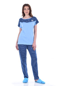 TIMILJA Sieviešu pidžama Kokvilnas lielie izmēri 12659D S-4XL