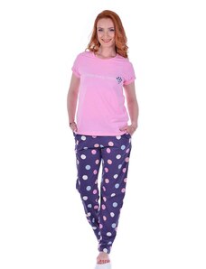 TIMILJA Sieviešu pidžama Kokvilnas lielie izmēri 12686D S-4XL