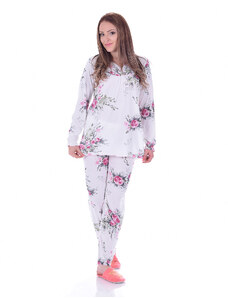 TIMILJA Sieviešu pidžama Kokvilnas viskozes pidzama ar garām biksēm plāna elpojoša 81556R S-2XL