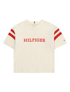 TOMMY HILFIGER T-Krekls 'Monotype Varsity' bēšs / sarkans