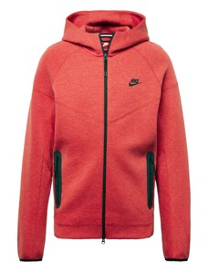 Nike Sportswear Sportiska jaka 'TCH FLC' raibi sarkans / melns