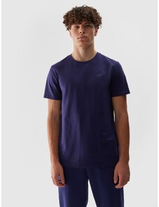4F Vīriešu t-krekls regular gluds - tumši zils
