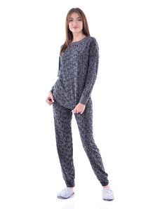 TIMILJA Sieviešu pidžama ar garām biksēm Kokvilnas 11655 S-2XL
