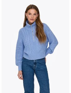 ONLY - Sieviešu džemperis, ONLDORITTA LS CABLE ZIP HIGH NECK KNT