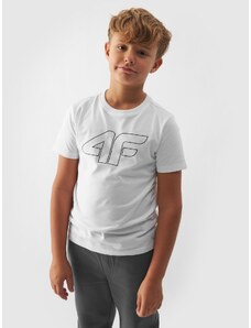 4F Zēnu t-krekls ar apdruku - baltais
