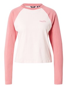 Superdry T-Krekls 'Essential' rožkrāsas / balts