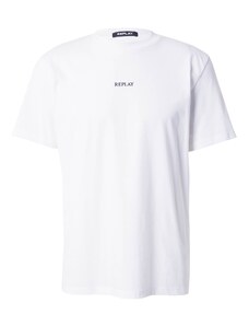 REPLAY T-Krekls melns / balts