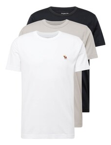 Abercrombie & Fitch T-Krekls brūns / pelēkbrūns / melns / balts