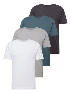 Abercrombie & Fitch T-Krekls antracīta / gaiši pelēks / degvielas krāsas / gandrīz balts