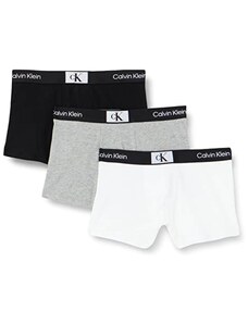 Calvin Klein Underwear Bokseršorti 'CK96' raibi pelēks / melns / balts