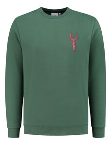 Shiwi Sportisks džemperis 'Lobster' tumši zaļš / sarkans