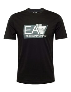 EA7 Emporio Armani T-Krekls tumši zaļš / melns / balts