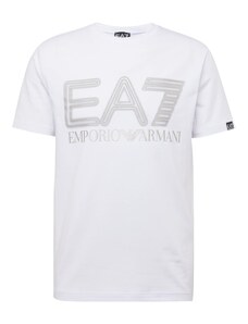 EA7 Emporio Armani T-Krekls sudrabpelēks / sudrabs / balts