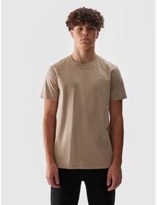 4F Vīriešu t-krekls regular gluds - smilškrāsas