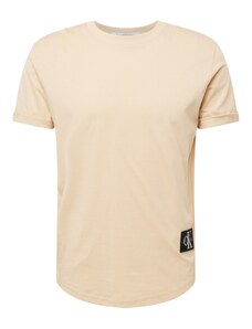 Calvin Klein Jeans T-Krekls gaiši bēšs / pelēks / melns / balts