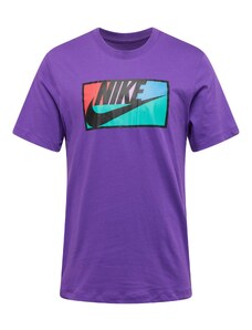 Nike Sportswear T-Krekls 'CLUB' piparmētru / lillā / oranžsarkans / melns