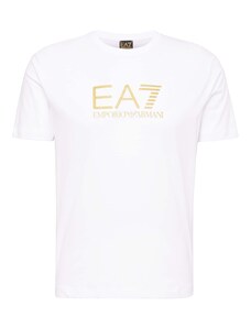 EA7 Emporio Armani T-Krekls zelts / balts