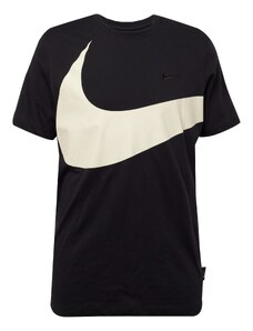 Nike Sportswear T-Krekls 'Big Swoosh' melns / balts