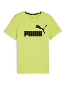 PUMA T-Krekls 'Essentials' kaļķa / melns