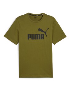 PUMA Sporta krekls 'Essential' olīvzaļš / melns