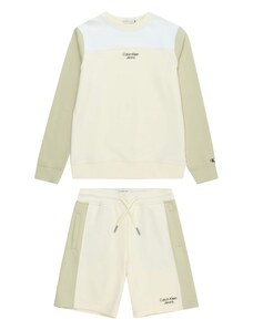 Calvin Klein Jeans Treniņtērps olīvzaļš / balts / vilnbalts