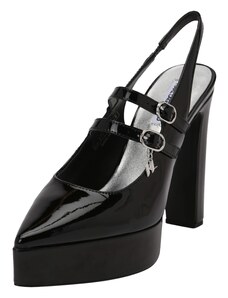 Karl Lagerfeld Vaļējas augstpapēžu kurpes melns