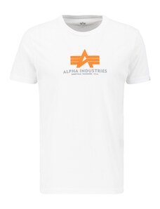 ALPHA INDUSTRIES T-Krekls pelēks / oranžs / balts