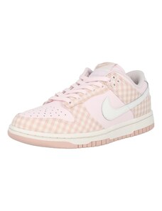 Nike Sportswear Zemie brīvā laika apavi 'DUNK' rožkrāsas / balts