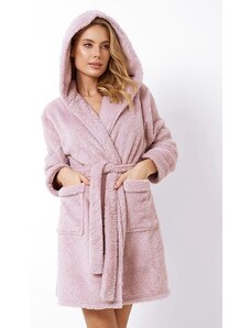 Aruelle īsais halāts ar kapuci "Sweetie Dusty Pink"