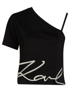 Karl Lagerfeld T-Krekls melns / balts