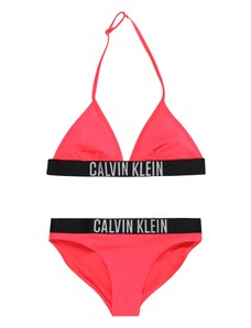 Calvin Klein Swimwear Bikini pelēks / rozā / melns