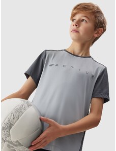 4F Zēnu ātri žūstošs sporta krekls - pelēks
