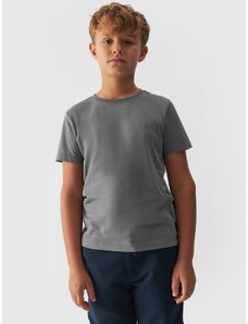 4F Zēnu t-krekls gluds - pelēks