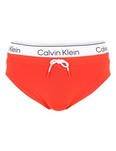 Calvin Klein Swimwear Peldšorti oranžsarkans / melns / balts