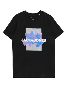 Jack & Jones Junior T-Krekls 'FLORALS' zils / lillā / melns / balts